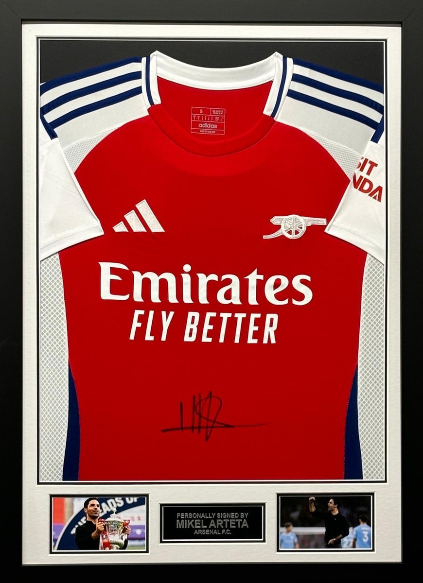 Mikel Arteta Signed Arsenal Jersey