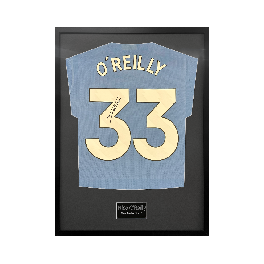 Nico OReilly Signed Manchester City Jersey