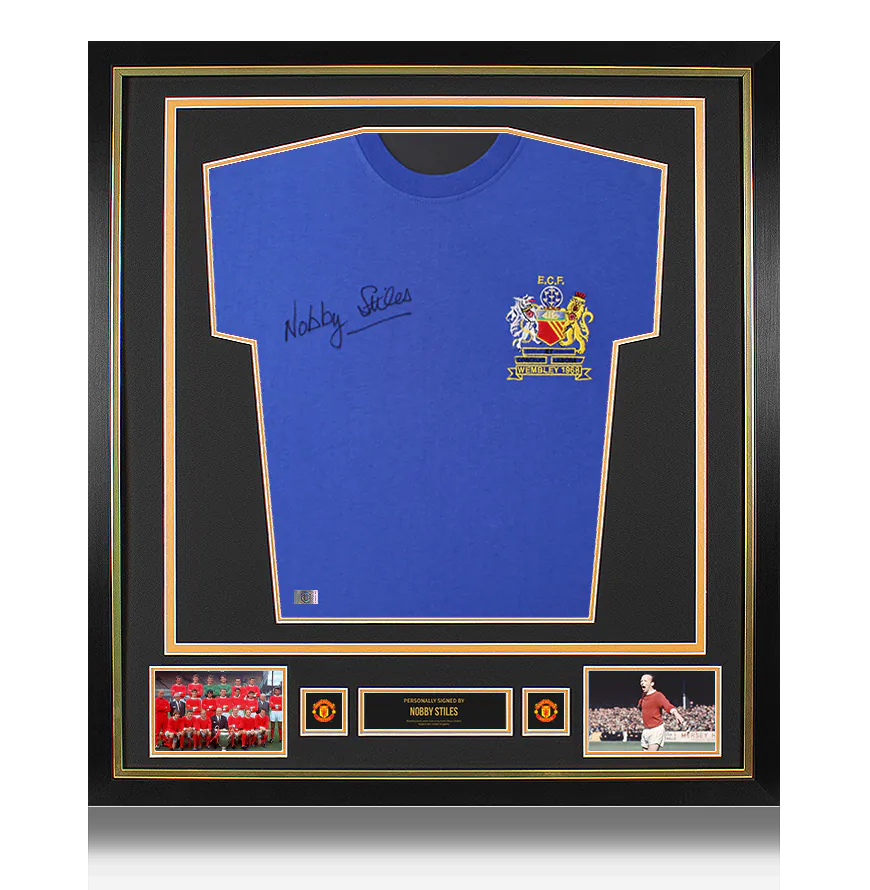 Nobby Stiles Signed Manchester United Jersey
