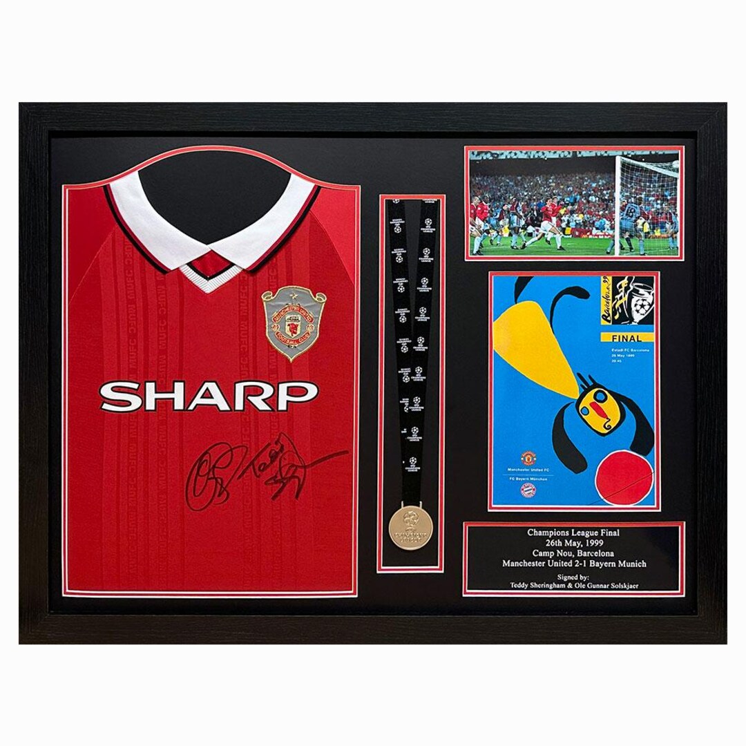 Ole Gunnar Solskjaer Signed Manchester United Jersey