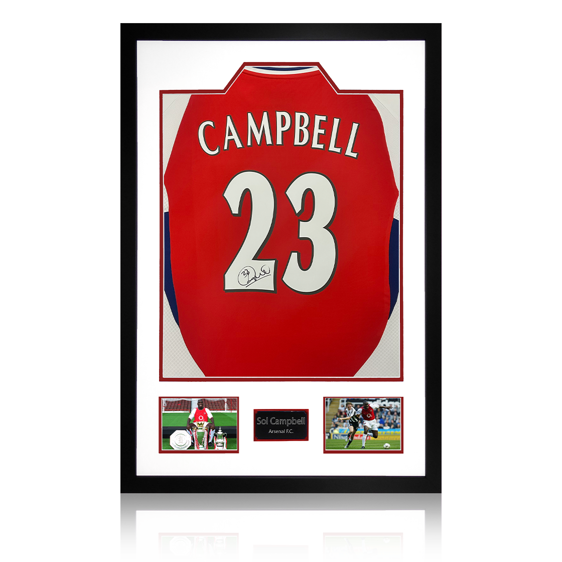 Sol Campbell Signed Arsenal Jersey