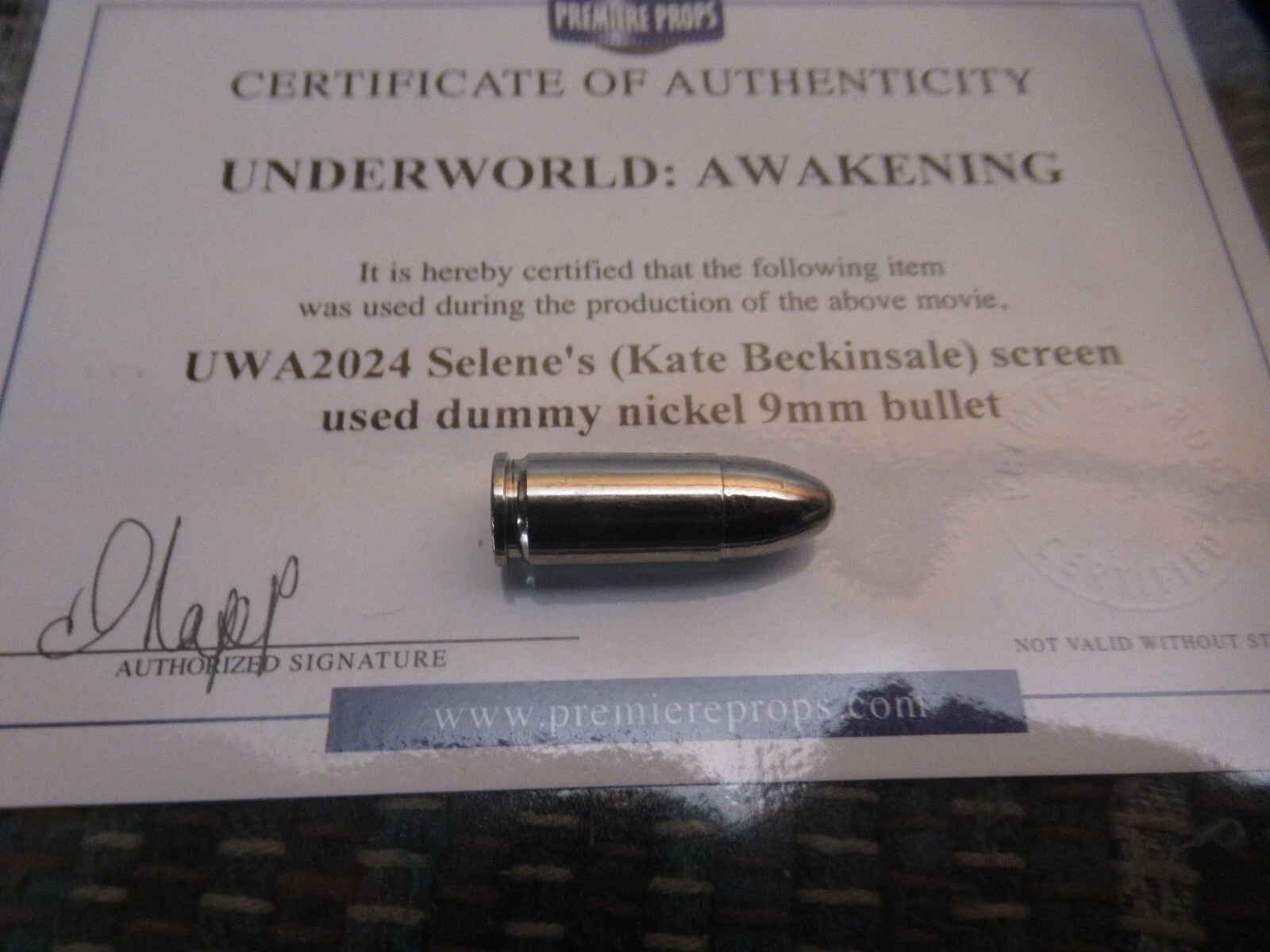 Underworld Awakening Dummy Bullet Prop