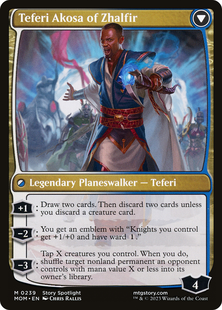 Invasion of New Phyrexia // Teferi Akosa of Zhalfir (March of the Machine) #239