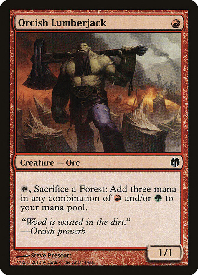 Orcish Lumberjack (Duel Decks: Heroes vs. Monsters)