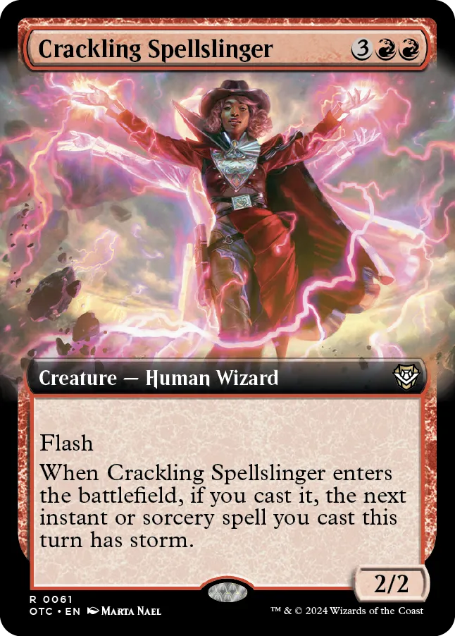 Crackling Spellslinger (Outlaws of Thunder Junction Commander)
