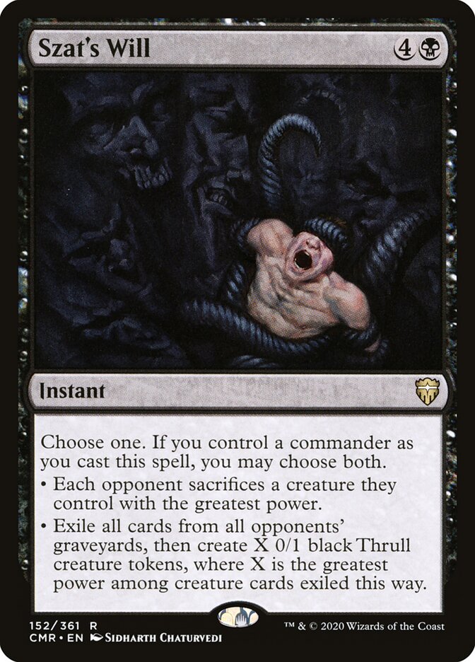 Szat's Will (Commander Legends)