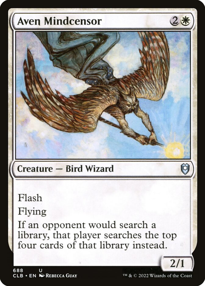 Aven Mindcensor (Commander Legends: Battle for Baldur's Gate)