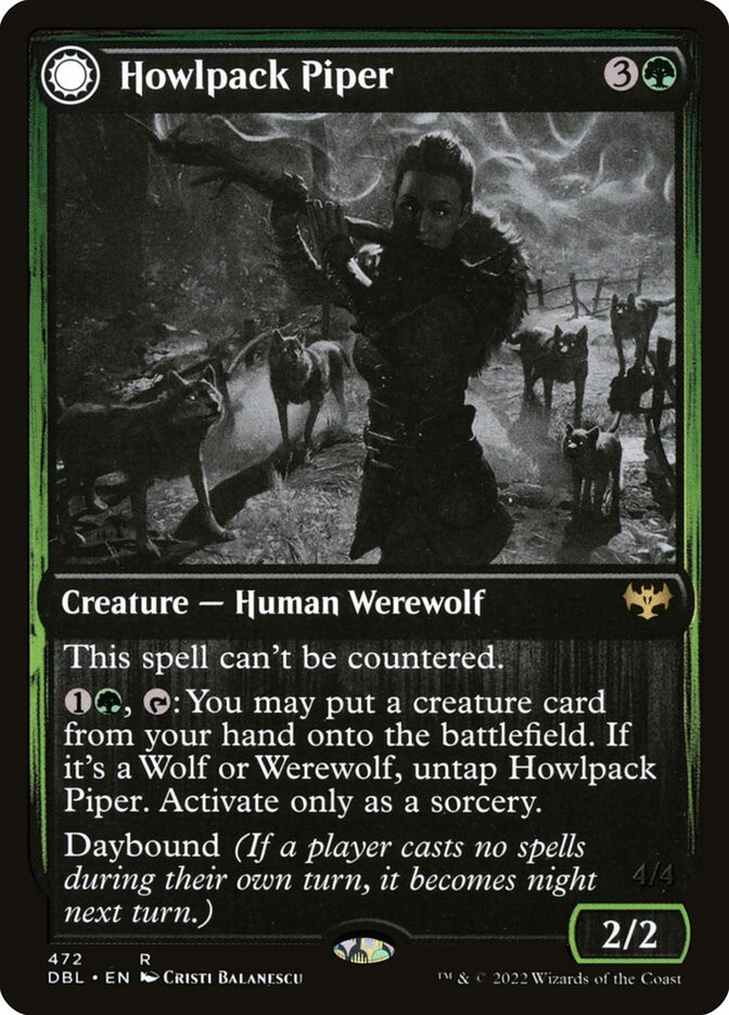 Howlpack Piper // Wildsong Howler (Innistrad: Double Feature)