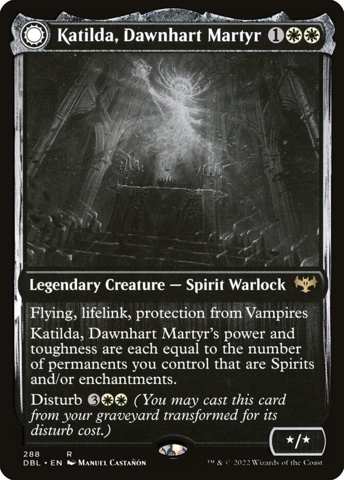 Katilda, Dawnhart Martyr // Katilda's Rising Dawn (Innistrad: Double Feature)