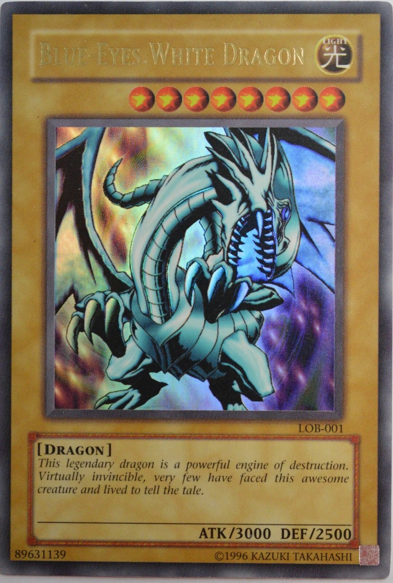 Blue-Eyes White Dragon (Legend of Blue Eyes White Dragon) LOB-001 Ultra Rare 1st Edition