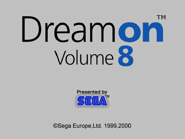 Dream On - Volume 8 (PAL Sega Dreamcast)