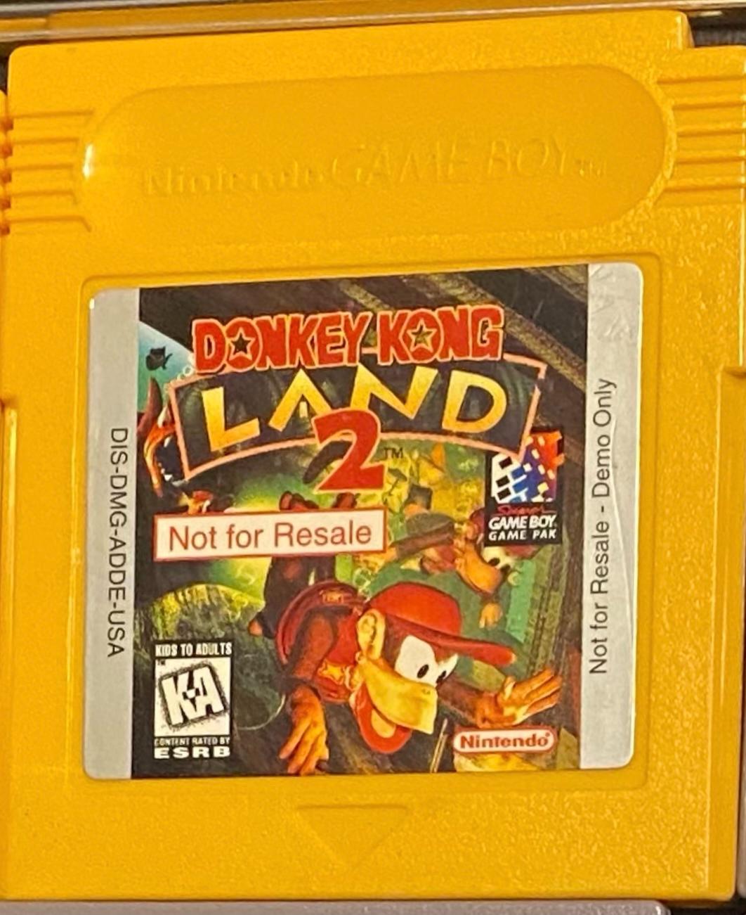 Donkey Kong Land 2 Not for Resale (Game Boy)