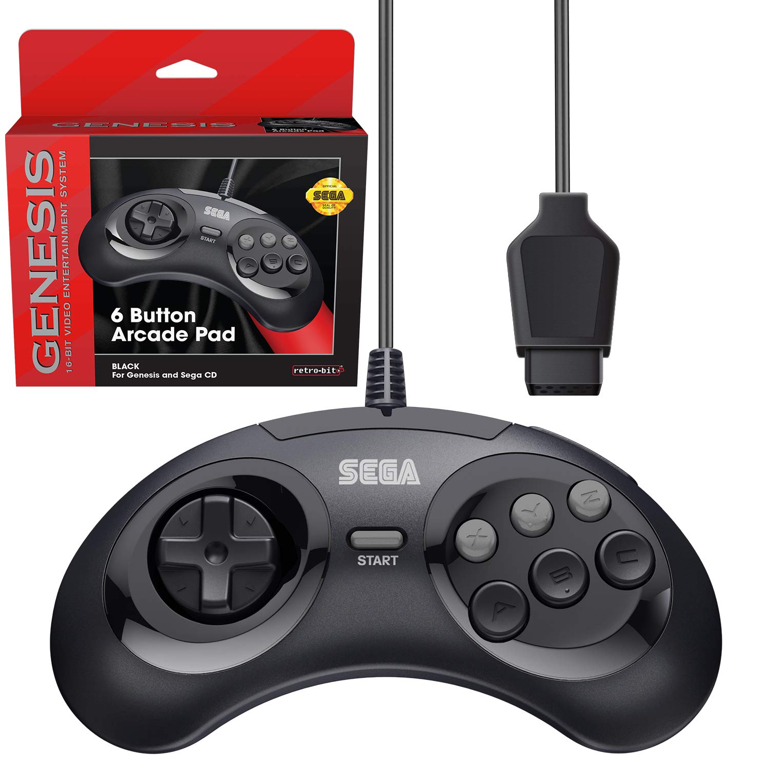 Sega Genesis 6 Button Controller (Sega Genesis)