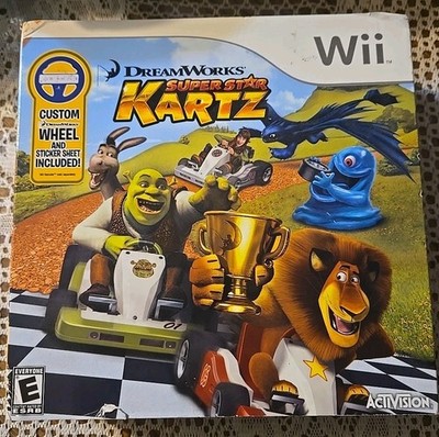 Dreamworks Super Star Kartz with Wheel (Wii)