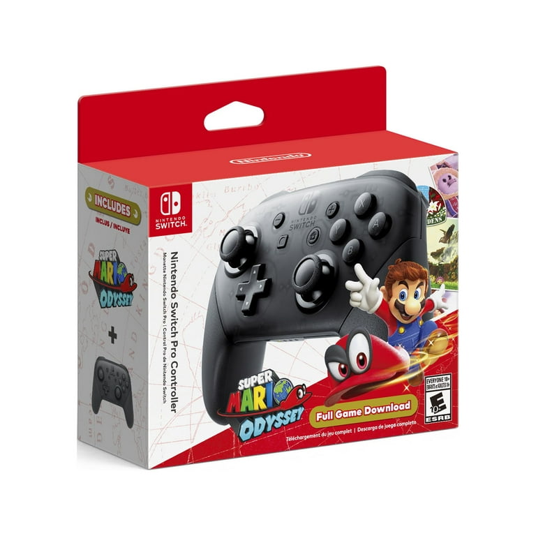 Nintendo Switch Pro Controller with Super Mario Odyssey (Nintendo Switch)