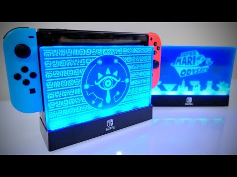 Light Up Dock Shield Zelda & Mario (Nintendo Switch)