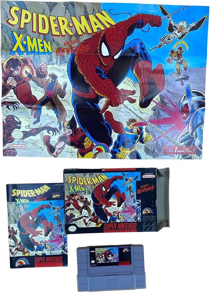 Spiderman X-Men Arcade's Revenge [First Print] (SNES)