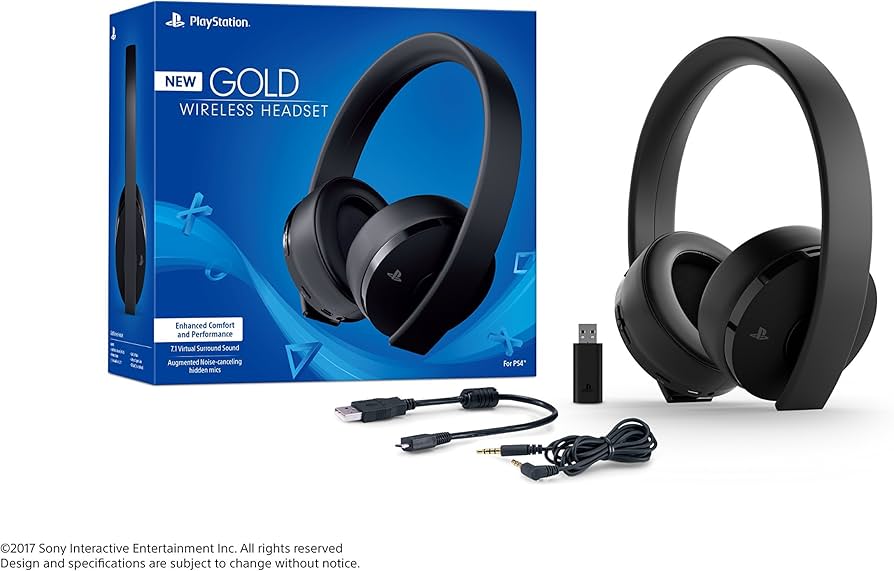 New Gold Wireless Headset (PlayStation 4)