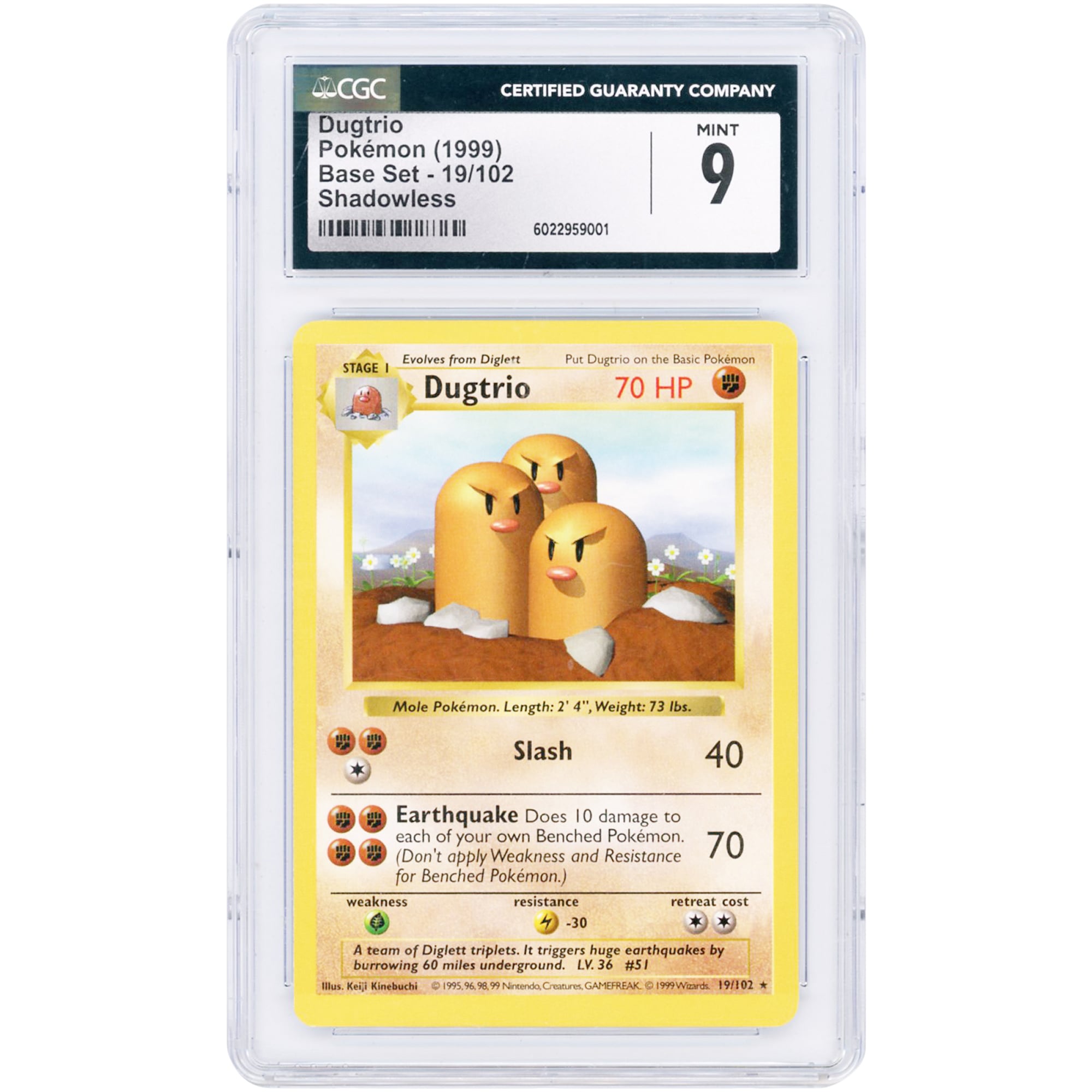 Dugtrio (Base Set) #19 Shadowless