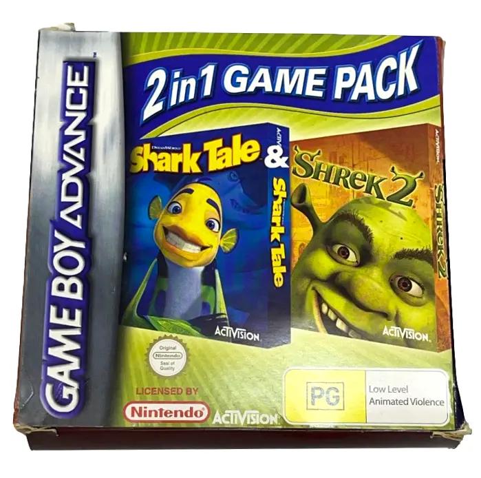 2 In 1 Game Pack: Shark Tale & Shrek 2 (PAL Game Boy Advance)