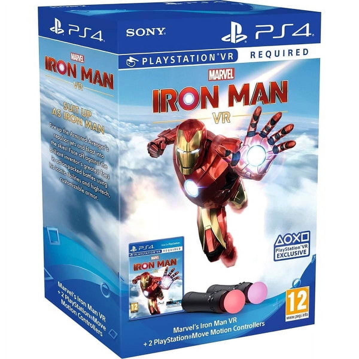 Marvel's Iron Man VR Move Motion Controllers Bundle (PAL PlayStation 4)