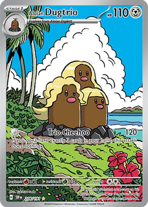 Alolan Dugtrio (Surging Sparks) #208
