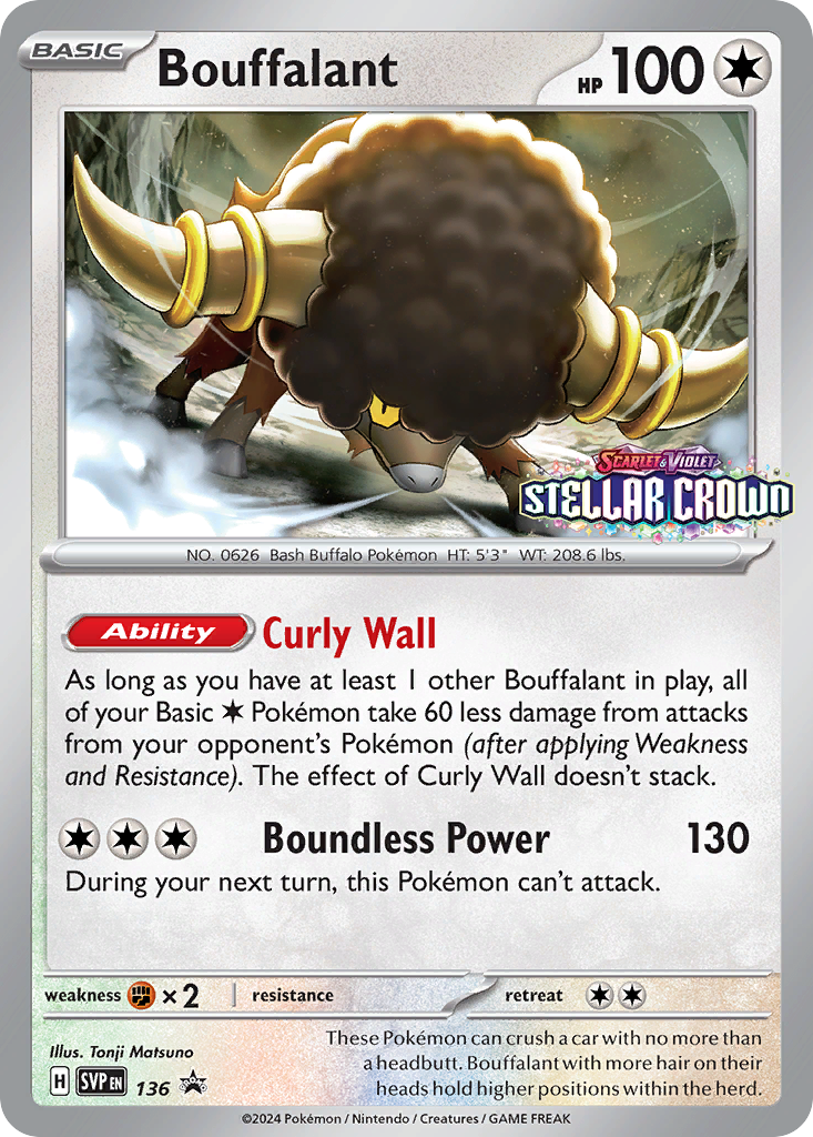 Bouffalant (Scarlet & Violet Black Star Promos) #136