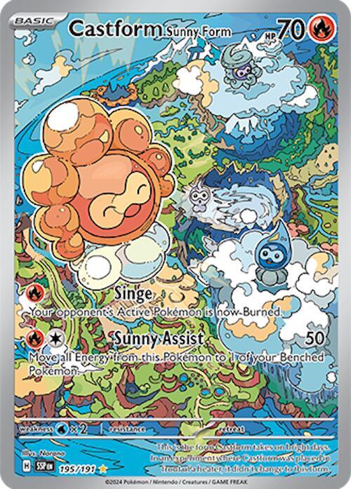 Castform Sunny Form (Surging Sparks) #195
