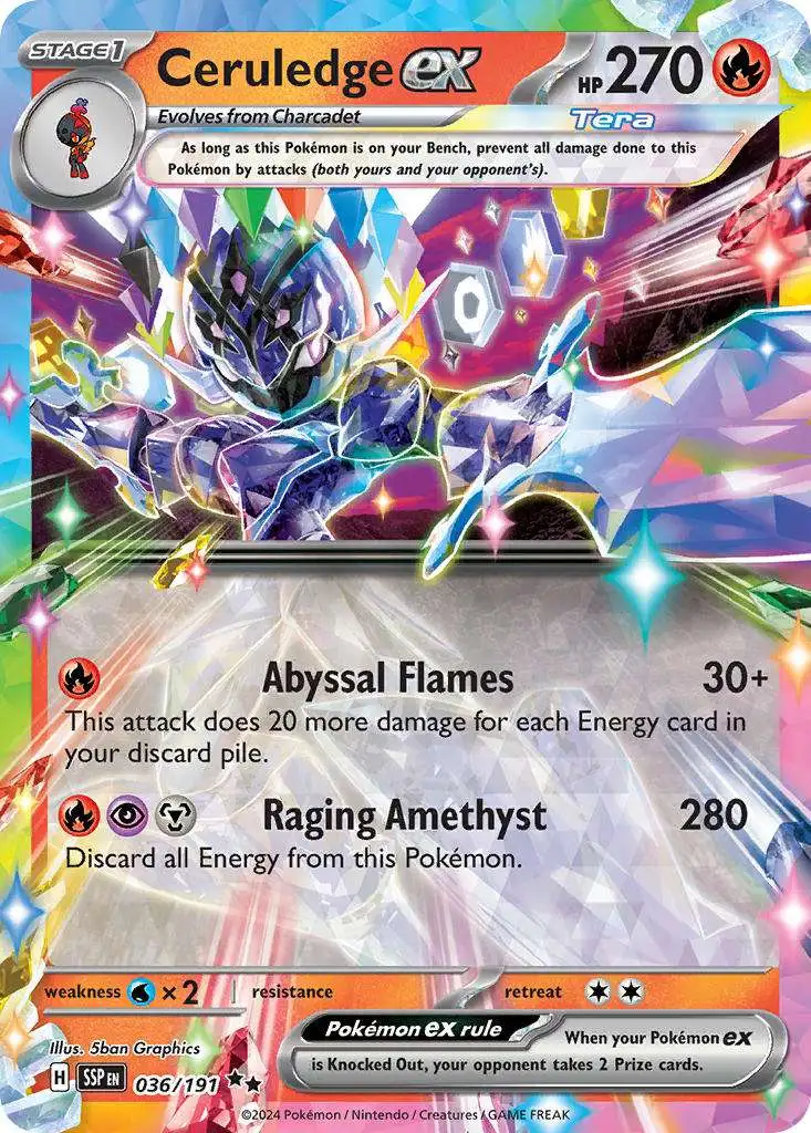 Ceruledge ex (Surging Sparks) #36