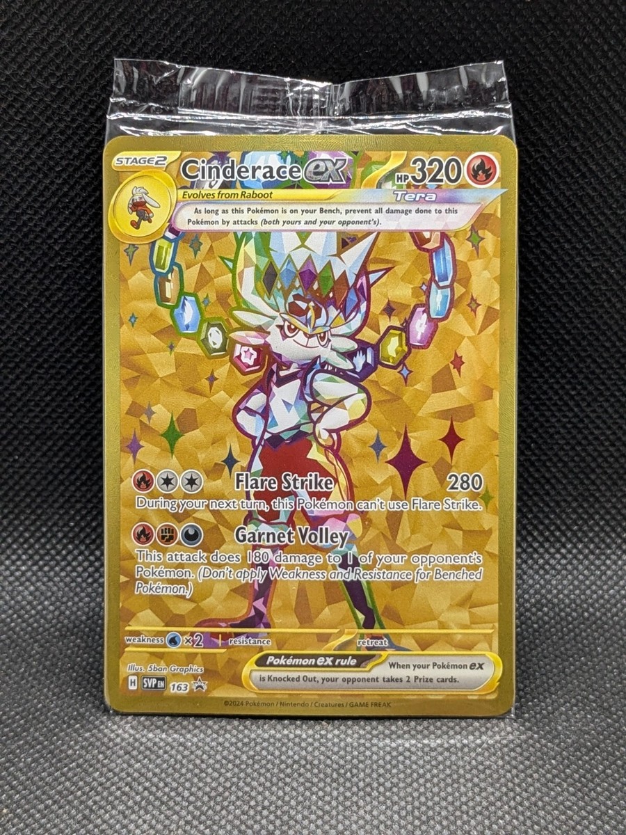 Cinderace ex (Scarlet & Violet Black Star Promos) #163