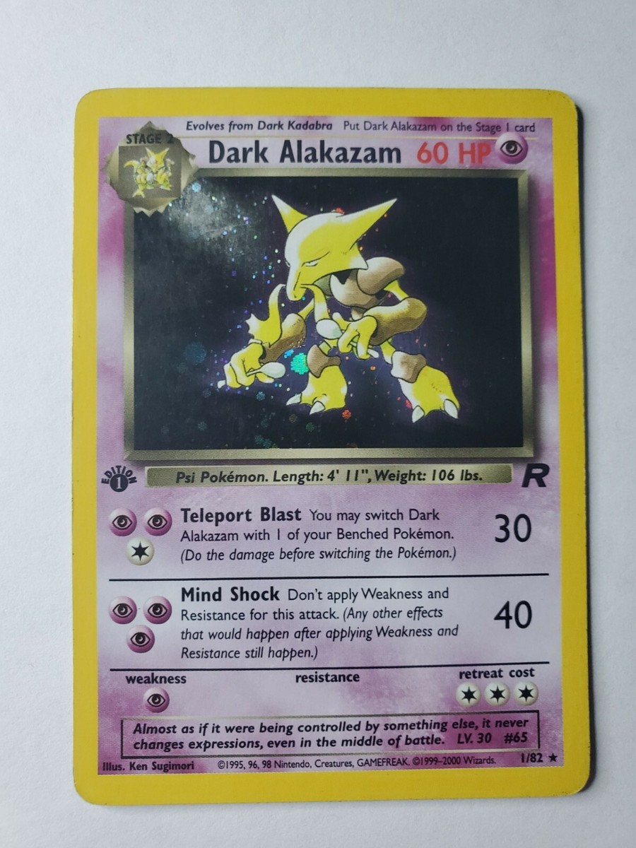 Dark Alakazam (Team Rocket) #1 1st Edition