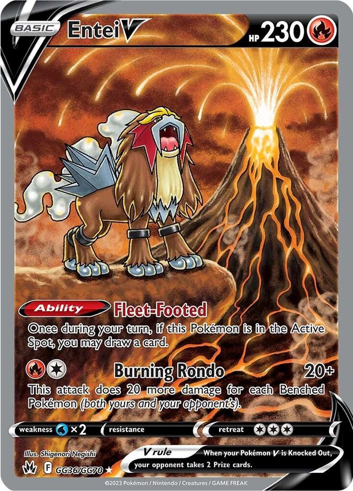 Entei V (Crown Zenith Galarian Gallery) #GG36