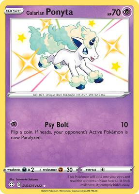 Galarian Ponyta (Shining Fates Shiny Vault) #SV047