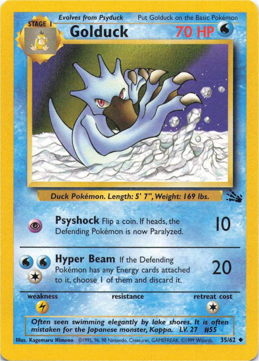 Golduck (Fossil) #35 1st Edition