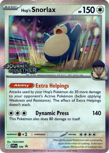 Hop's Snorlax (Scarlet & Violet Promos) #184