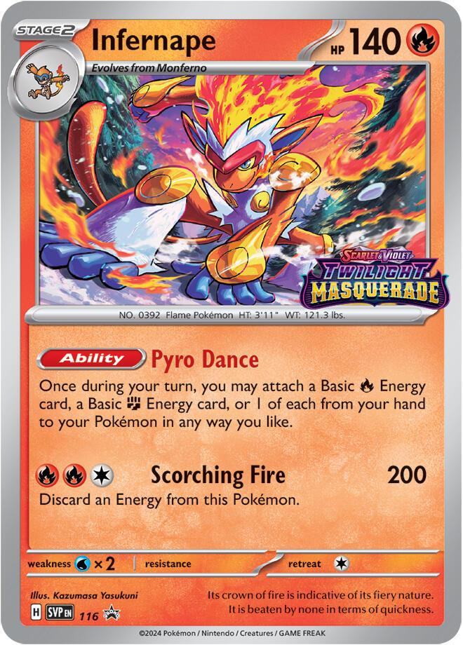 Infernape (Scarlet & Violet Black Star Promos) #116