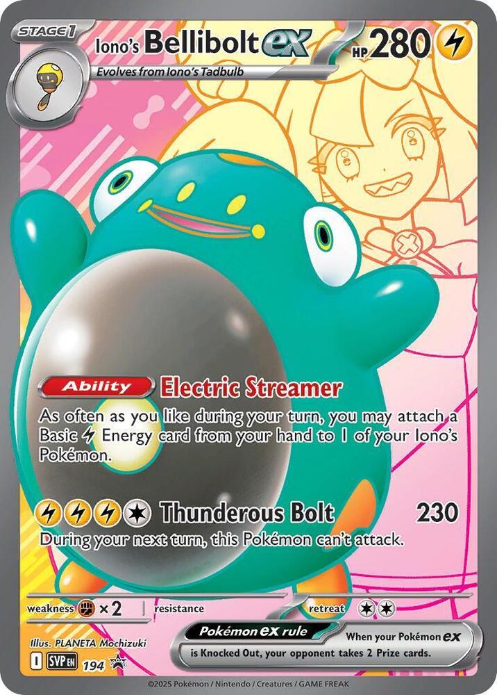Iono's Bellibolt ex (Scarlet & Violet Promos) #194