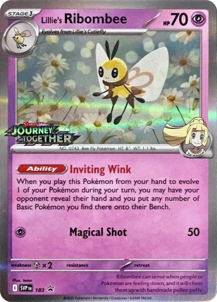 Lillie's Ribombee (Scarlet & Violet Promos) #183