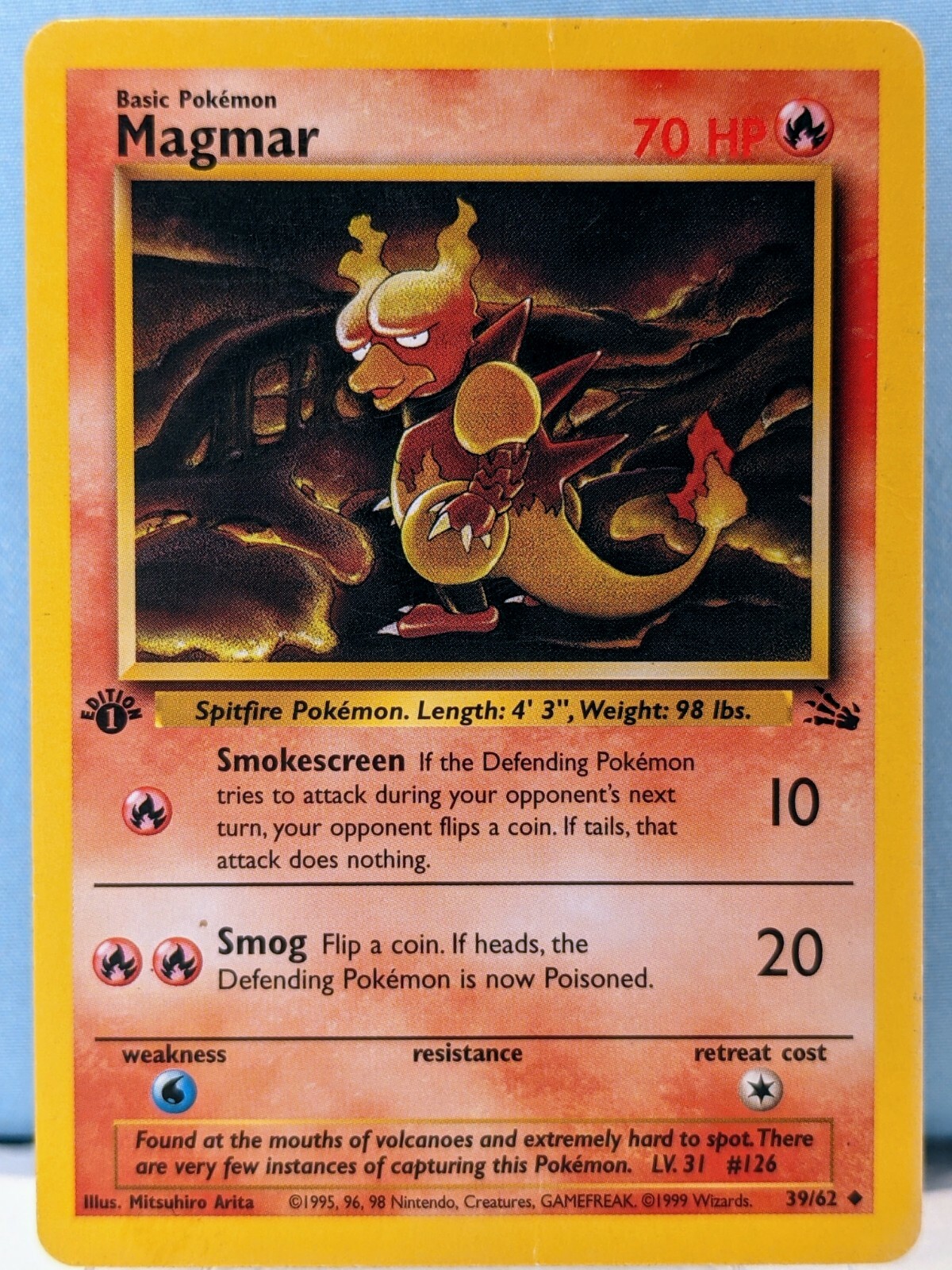 Magmar (Fossil) #39 1st Edition