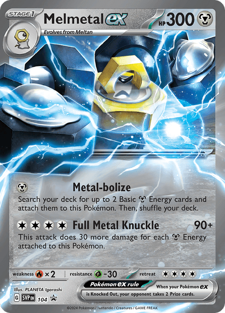 Melmetal ex (Scarlet & Violet Black Star Promos) #104