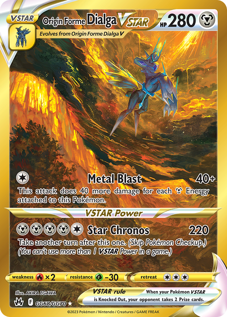 Origin Forme Dialga VSTAR (Crown Zenith Galarian Gallery) #GG68