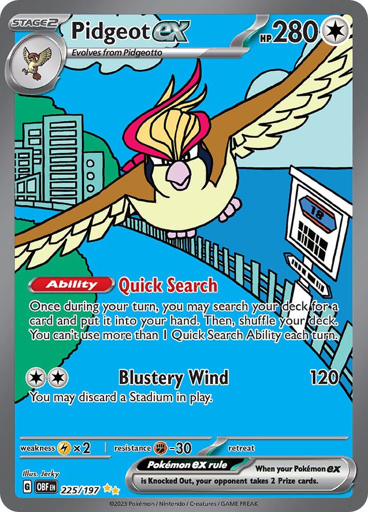 Pidgeot ex (Obsidian Flames) #225