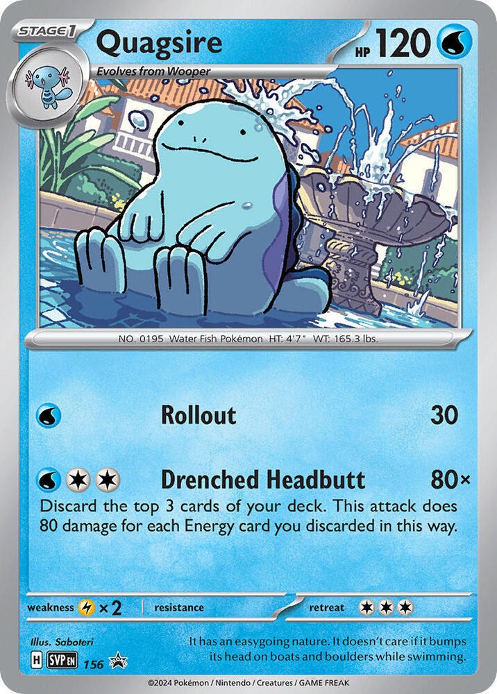 Quagsire (Scarlet & Violet Black Star Promos) #156