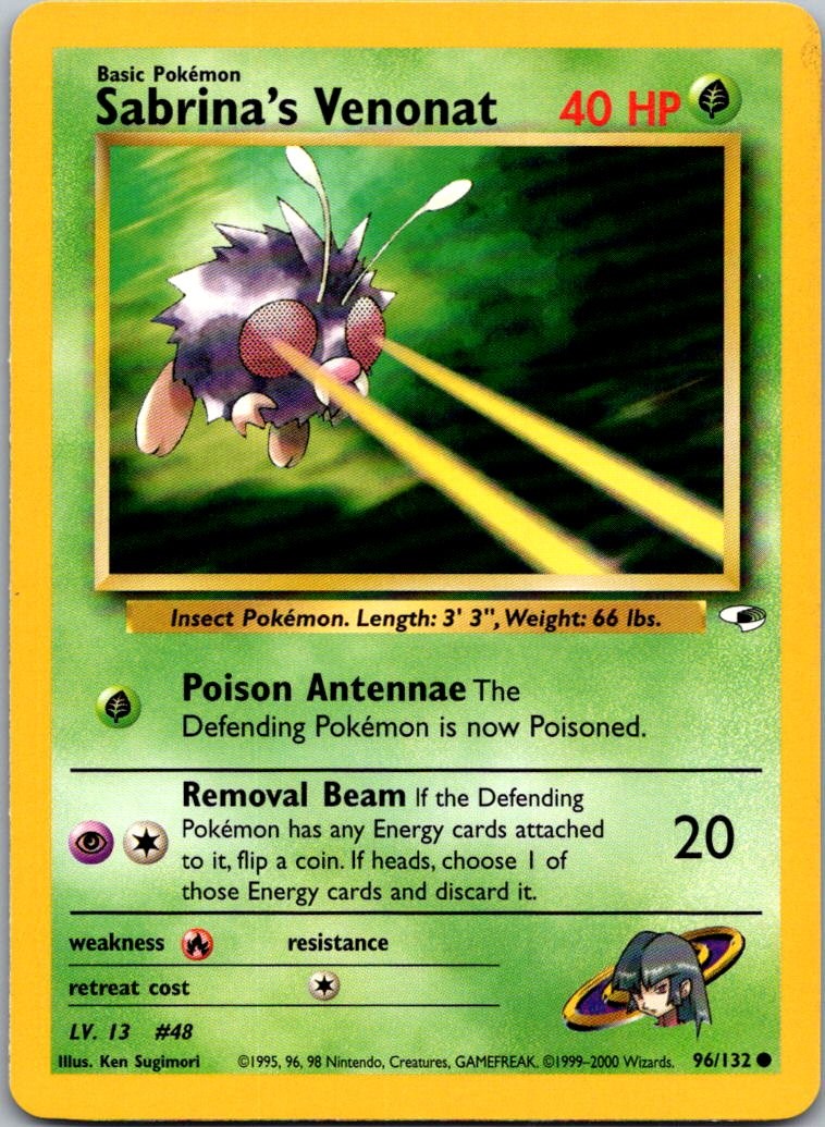 Sabrina's Venonat (Gym Heroes) #96 1st Edition
