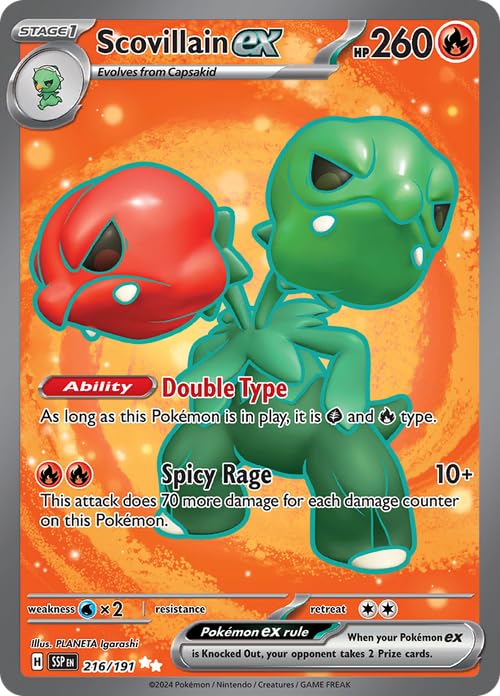 Scovillain ex (Surging Sparks) #216