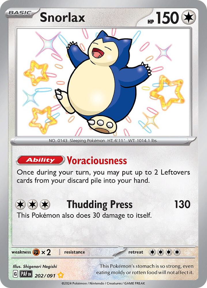 Snorlax (Paldean Fates) #202
