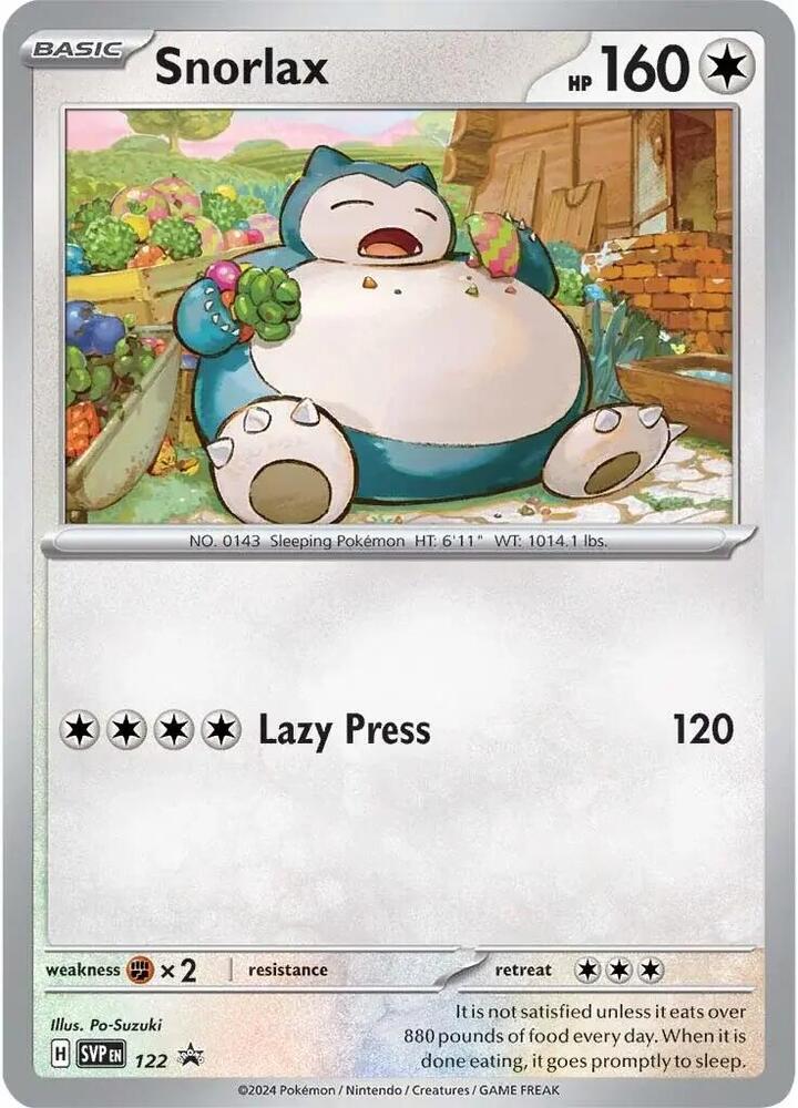 Snorlax (Scarlet & Violet Black Star Promos) #122