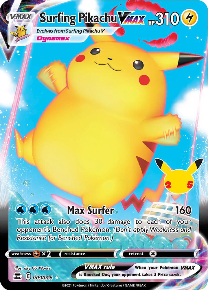 Surfing Pikachu VMAX (Celebrations) #9