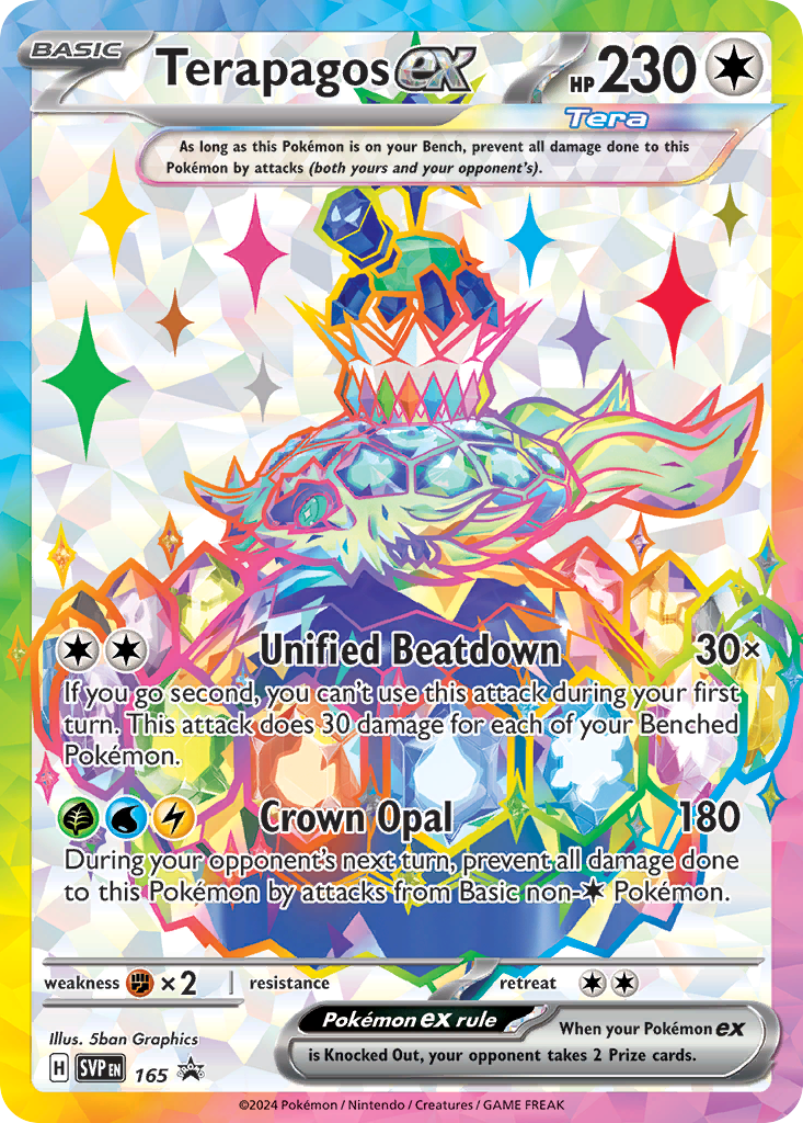 Terapagos ex (Scarlet & Violet Black Star Promos) #165