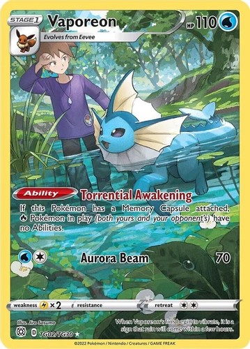 Vaporeon (Brilliant Stars Trainer Gallery) #TG02